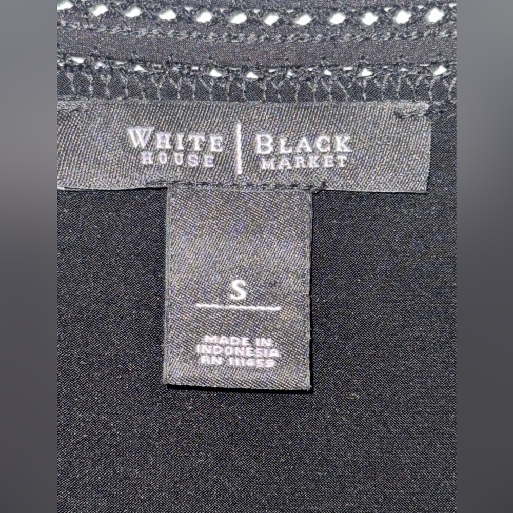 WHBM Black Layered Ruffle Tank Top Size Small Dressy Sleeveless - Picture 3 of 5